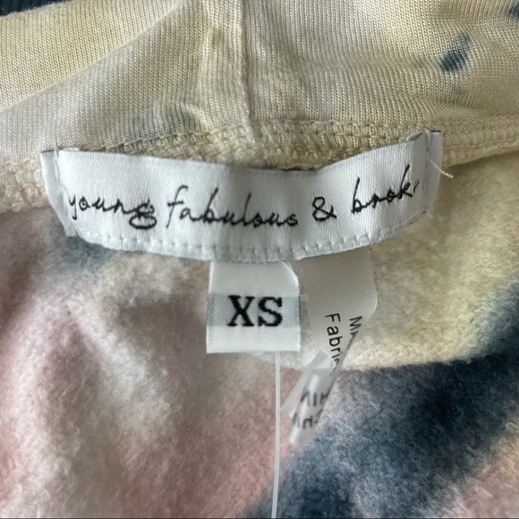 Young Fabulous & Broke NWT Tie Dye Pullover Hoodie XSMALL - Picture 4 of 6
